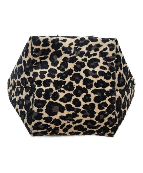 Herve Chapelier（エルベシャプリエ）Herve Chapelier (エルベシャプリエ) ヒョウ柄ショルダーバッグ アイボリー×ブラックの古着・服飾アイテム