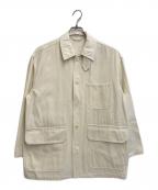 YLEVEイレーヴ）の古着「ビスコース コットン カバーオールジャケット」｜ホワイト