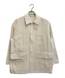 YLEVE（イレーヴ）の古着「ビスコース コットン カバーオールジャケット」｜ホワイト