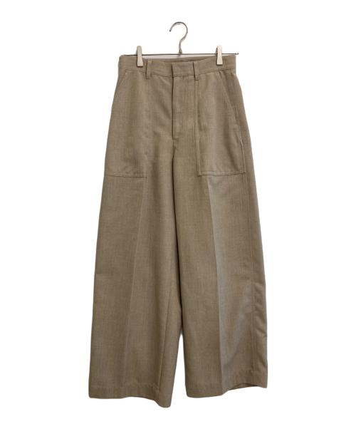 YLEVE（イレーヴ）YLEVE (イレーヴ) RECYCLE POLYESTER TROUSERS ベージュ サイズ:1の古着・服飾アイテム