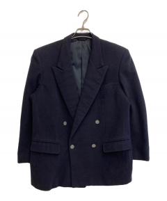 SAINT LAURENT PARIS / サンローランパリ | ウール 金ボタン ノッチドラペル テーラードジャケット | 48 | ネイビー | メンズ 中古・古着通販】Saint Laurent Paris (サンローランパリ) 金釦