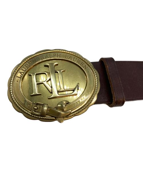 LAUREN RALPH LAUREN（ローレンラルフローレン）LAUREN RALPH LAUREN (ローレンラルフローレン) レザーベルト ブラウンの古着・服飾アイテム