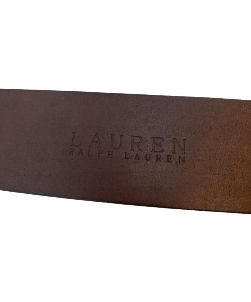 LAUREN RALPH LAUREN（ローレンラルフローレン）LAUREN RALPH LAUREN (ローレンラルフローレン) レザーベルト ブラウンの古着・服飾アイテム