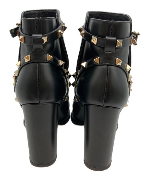 VALENTINO GARAVANI（ヴァレンティノ・ガラヴァーニ）VALENTINO GARAVANI (ヴァレンティノ・ガラヴァーニ) スタッズブーツ ブラック サイズ:SIZE 38 2/1の古着・服飾アイテム