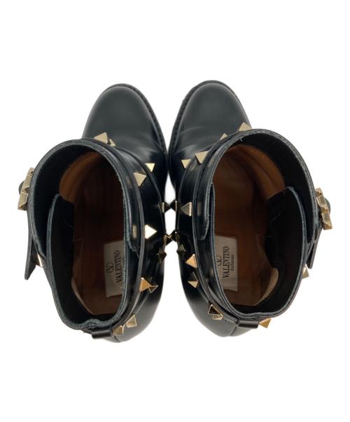VALENTINO GARAVANI（ヴァレンティノ・ガラヴァーニ）VALENTINO GARAVANI (ヴァレンティノ・ガラヴァーニ) スタッズブーツ ブラック サイズ:SIZE 38 2/1の古着・服飾アイテム