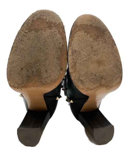 VALENTINO GARAVANI（ヴァレンティノ・ガラヴァーニ）VALENTINO GARAVANI (ヴァレンティノ・ガラヴァーニ) スタッズブーツ ブラック サイズ:SIZE 38 2/1の古着・服飾アイテム