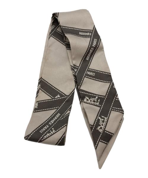 HERMES（エルメス）HERMES (エルメス) ツィリー ボルディック リボン ベージュの古着・服飾アイテム