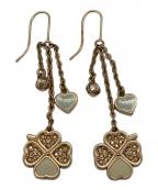 Diorディオール）の古着「クローバーモチーフピアス」｜ゴールド