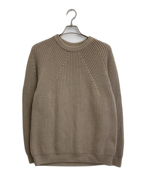 BATONER（バトナ―）BATONER (バトナ―) SIGNATURE CREW NECK D.Gray ベージュ サイズ:SIZE 2の古着・服飾アイテム