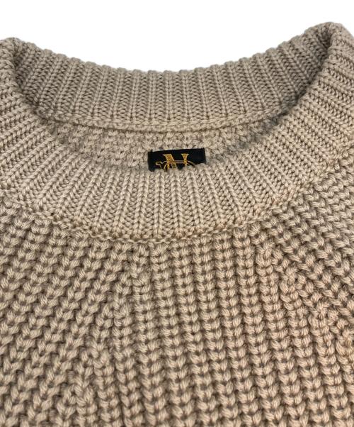 BATONER（バトナ―）BATONER (バトナ―) SIGNATURE CREW NECK D.Gray ベージュ サイズ:SIZE 2の古着・服飾アイテム