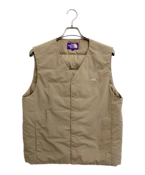 THE NORTHFACE PURPLELABEL（ザ・ノースフェイス パープルレーベル）THE NORTHFACE PURPLELABEL (ザ・ノースフェイス パープルレーベル) Down Vest ベージュ サイズ:Mの古着・服飾アイテム