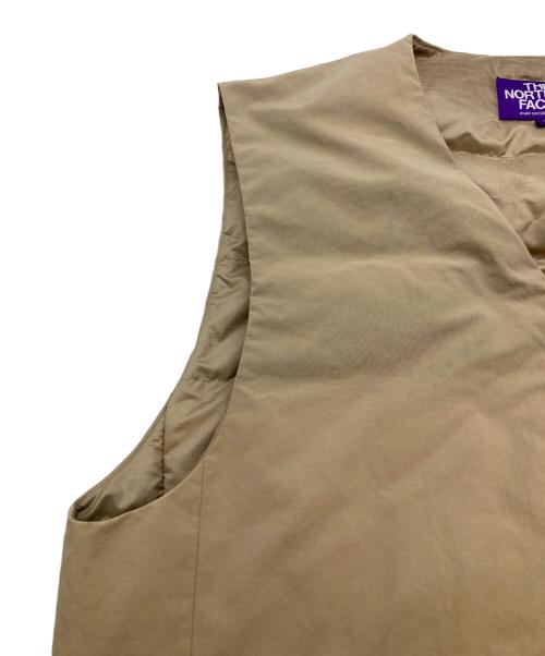 THE NORTHFACE PURPLELABEL（ザ・ノースフェイス パープルレーベル）THE NORTHFACE PURPLELABEL (ザ・ノースフェイス パープルレーベル) Down Vest ベージュ サイズ:Mの古着・服飾アイテム
