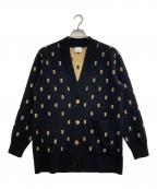 BURBERRYバーバリー）の古着「TBモノグラム ニット カーディガン」｜ブラック