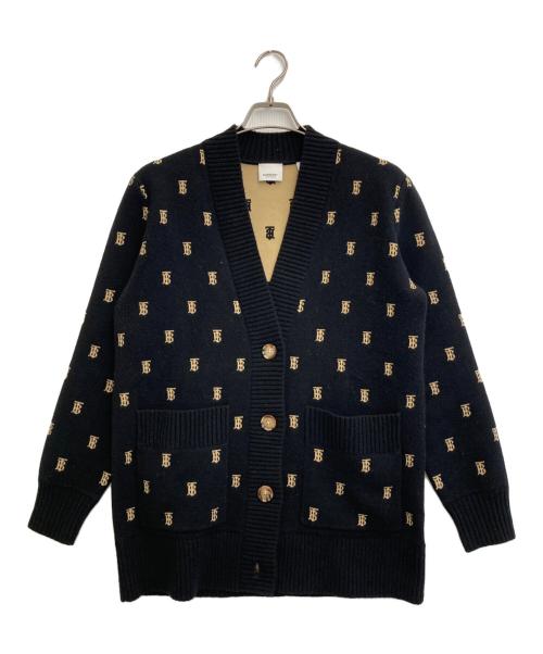 BURBERRY（バーバリー）BURBERRY (バーバリー) TBモノグラム ニット カーディガン ブラック サイズ:Sの古着・服飾アイテム
