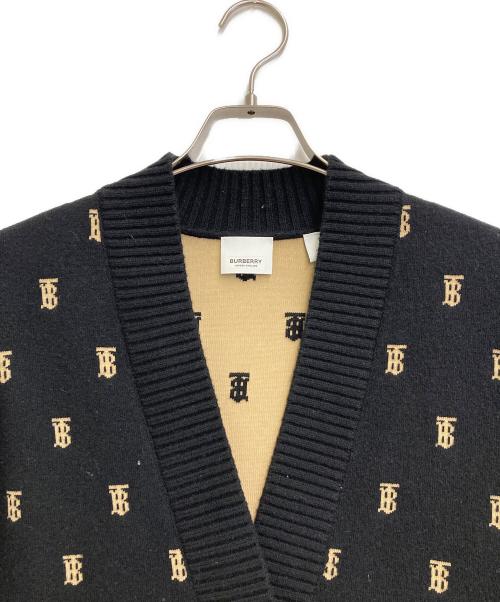 BURBERRY（バーバリー）BURBERRY (バーバリー) TBモノグラム ニット カーディガン ブラック サイズ:Sの古着・服飾アイテム