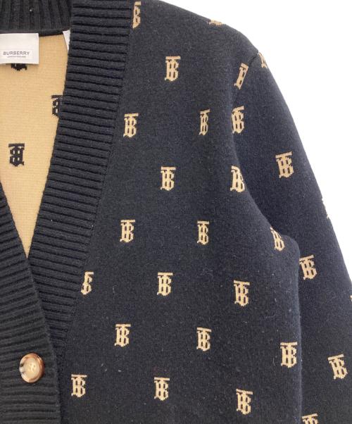 BURBERRY（バーバリー）BURBERRY (バーバリー) TBモノグラム ニット カーディガン ブラック サイズ:Sの古着・服飾アイテム