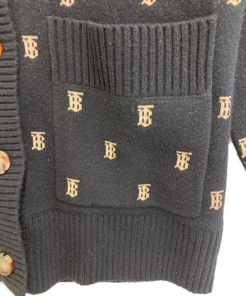 BURBERRY（バーバリー）BURBERRY (バーバリー) TBモノグラム ニット カーディガン ブラック サイズ:Sの古着・服飾アイテム