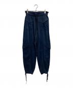 GANNIガニー）の古着「WASHED SATIN PANTS」｜ネイビー