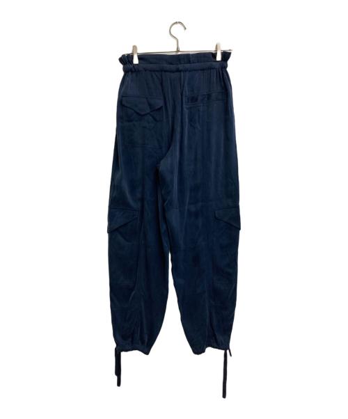GANNI（ガニー）Ganni (ガニー) WASHED SATIN PANTS ネイビー サイズ:36の古着・服飾アイテム