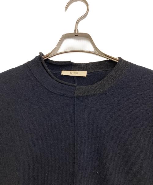 CELINE（セリーヌ）CELINE (セリーヌ) カシミヤブレンドニット ネイビー サイズ:Sの古着・服飾アイテム