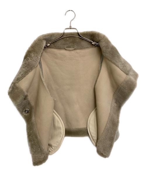 Whim Gazette（ウィムガゼット）Whim Gazette (ウィムガゼット) ムートンベスト ベージュ サイズ:Freeの古着・服飾アイテム