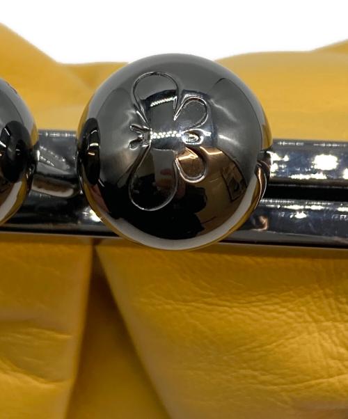 Max Mara WEEK END LINE（マックスマーラ ウイークエンドライン）MAX MARA WEEK END LINE (マックスマーラ ウイークエンドライン) PASTICCINO PASTICCINO がま口ショルダーバッグ イエローの古着・服飾アイテム