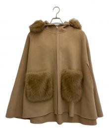 eimy istoire（エイミーイストワール）の古着「ファーポケットマントコート」｜ベージュ