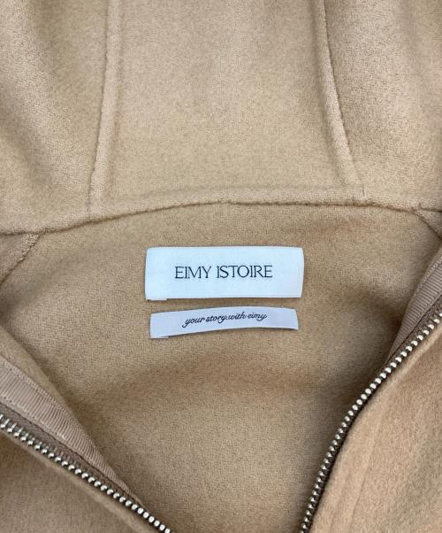 eimy istoire（エイミーイストワール）eimy istoire (エイミーイストワール) ファーポケットマントコート ベージュ サイズ:SIZE 36の古着・服飾アイテム