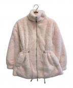 pelliculeペリキュール）の古着「plump fur zip coat」｜ピンク