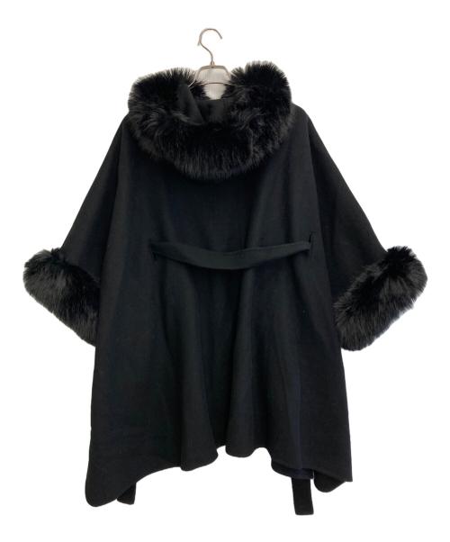 CELFORD（セルフォード）CELFORD (セルフォード) ファーポンチョコート ブラック サイズ:SIZE Freeの古着・服飾アイテム