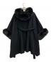 CELFORD (セルフォード) ファーポンチョコート ブラック サイズ:SIZE Free：20000円