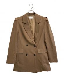 eimy istoire（エイミーイストワール）の古着「リボンベルトテーラードジャケット」｜ベージュ