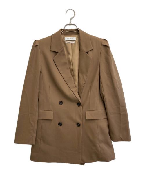 eimy istoire（エイミーイストワール）eimy istoire (エイミーイストワール) リボンベルトテーラードジャケット ベージュ サイズ:SIZE Freeの古着・服飾アイテム