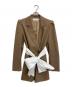 eimy istoire (エイミーイストワール) リボンベルトテーラードジャケット ベージュ サイズ:SIZE Free：8000円