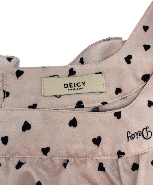 Deicy（デイシー）Deicy (デイシー) ランダムハートフリルワンピース ピンク サイズ:SIZE 0の古着・服飾アイテム