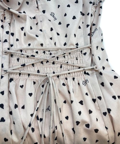 Deicy（デイシー）Deicy (デイシー) ランダムハートフリルワンピース ピンク サイズ:SIZE 0の古着・服飾アイテム