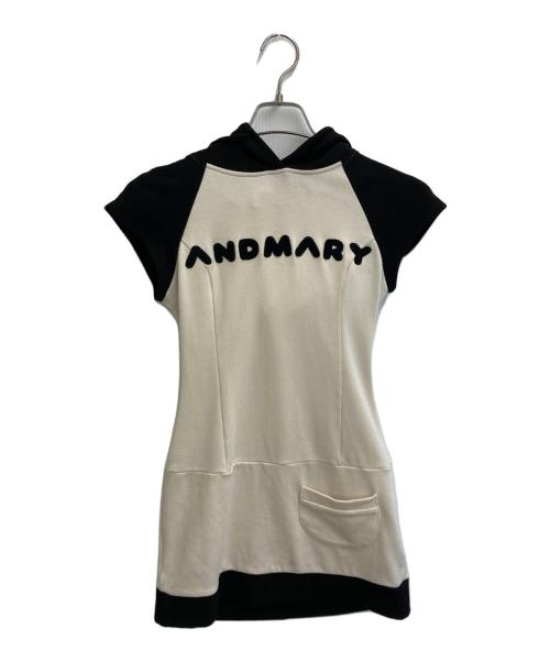 ANDMARY（アンドマリー）ANDMARY (アンドマリー) 半袖パーカー ホワイト サイズ:SIZE Freeの古着・服飾アイテム