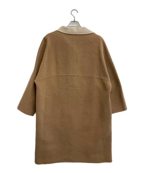 DoCLASSE（ドゥクラッセ）DoCLASSE (ドゥクラッセ) カシミヤ混ウールリバーコート ブラウン サイズ:SIZE 15の古着・服飾アイテム