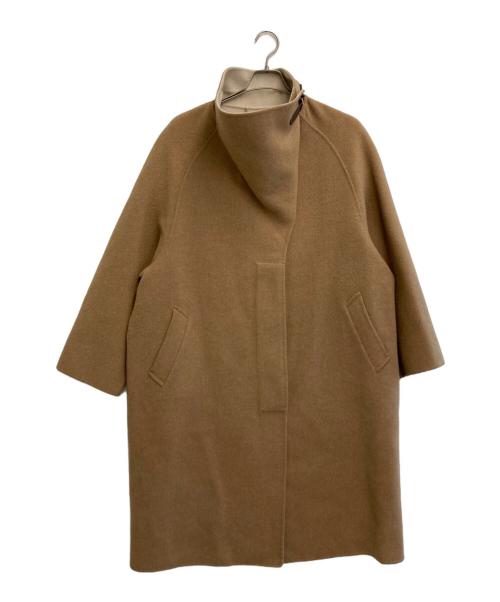 DoCLASSE（ドゥクラッセ）DoCLASSE (ドゥクラッセ) カシミヤ混ウールリバーコート ブラウン サイズ:SIZE 15の古着・服飾アイテム