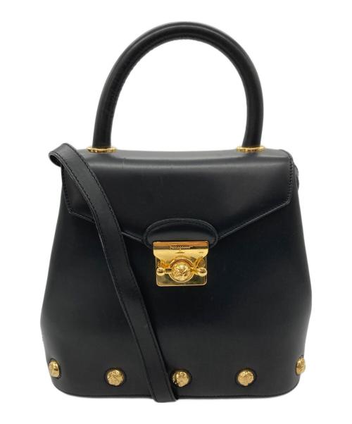 Salvatore Ferragamo（サルヴァトーレ フェラガモ）Salvatore Ferragamo (サルヴァトーレ フェラガモ) ハンドバッグ ブラックの古着・服飾アイテム