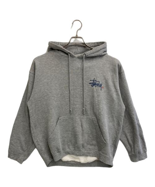 stussy（ステューシー）stussy (ステューシー) ロゴパーカー グレー サイズ:Sの古着・服飾アイテム