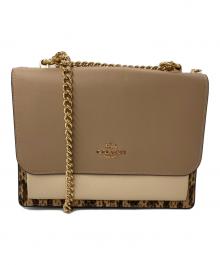 COACH（コーチ）の古着「ショルダーバッグ」｜アイボリー×ブラウン