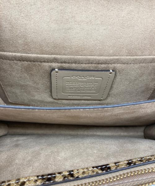 COACH（コーチ）COACH (コーチ) ショルダーバッグ アイボリー×ブラウンの古着・服飾アイテム