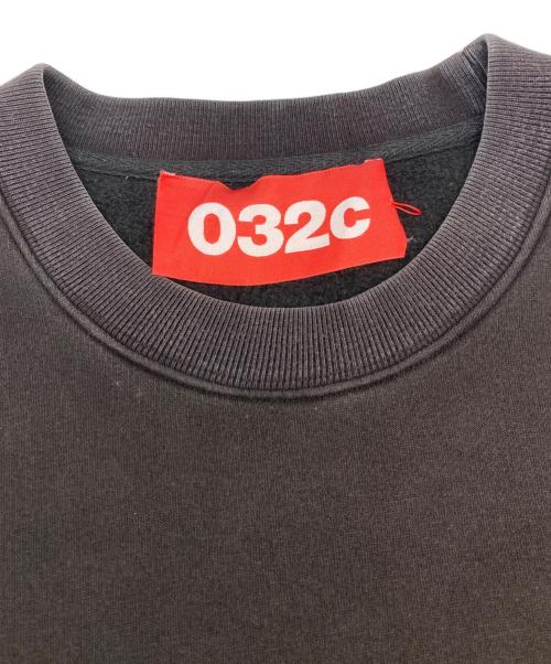032c（ゼロスリーツーシー）032c (ゼロスリーツーシー) 裏起毛スウェット ブラック サイズ:SIZE Mの古着・服飾アイテム