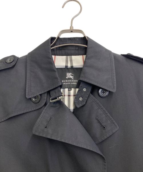 BURBERRY BLACK LABEL（バーバリーブラックレーベル）BURBERRY BLACK LABEL (バーバリーブラックレーベル) トレンチコート ブラック サイズ:Mの古着・服飾アイテム