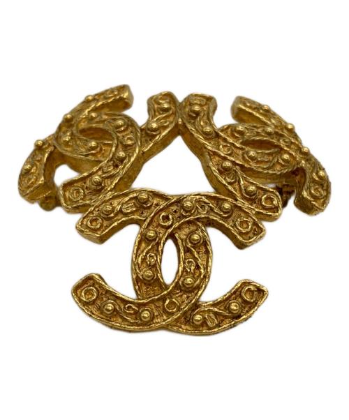 CHANEL（シャネル）CHANEL (シャネル) トリプルココマーク ブローチ ゴールドの古着・服飾アイテム
