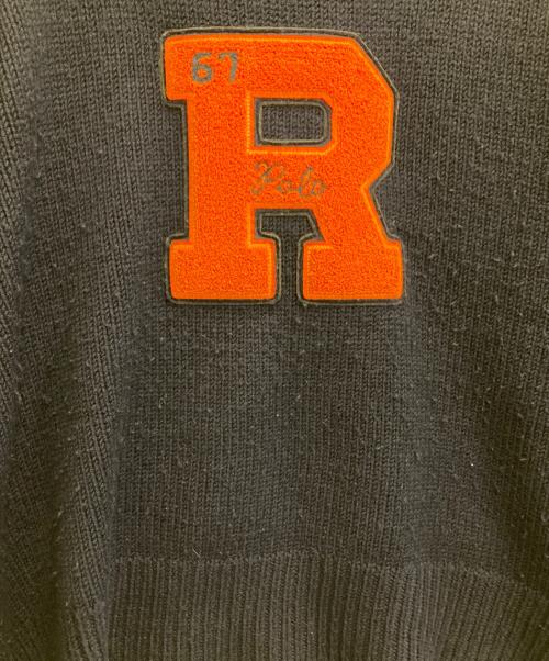 POLO RALPH LAUREN（ポロ・ラルフローレン）POLO RALPH LAUREN (ポロ・ラルフローレン) ヴィンテージ フィット ウール レター セーター ネイビー サイズ:XLの古着・服飾アイテム