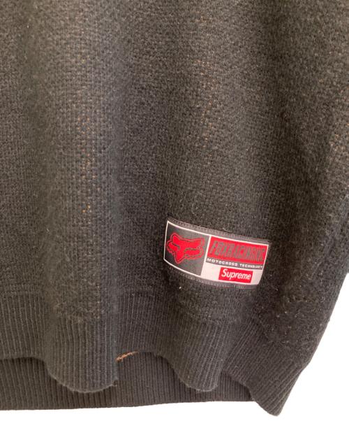 SUPREME（シュプリーム）SUPREME (シュプリーム) FOX RACING (フォックスレーシング) 25AW Fox Racing Sweater ブラック サイズ:XLの古着・服飾アイテム