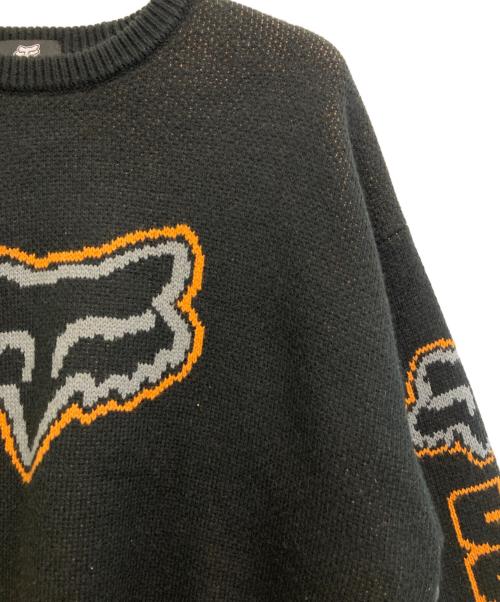 SUPREME（シュプリーム）SUPREME (シュプリーム) FOX RACING (フォックスレーシング) 25AW Fox Racing Sweater ブラック サイズ:XLの古着・服飾アイテム