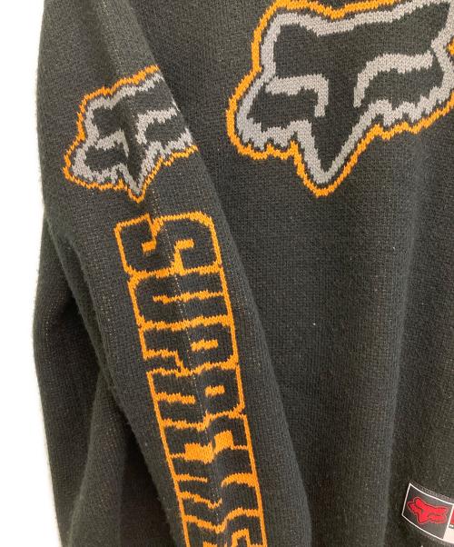 SUPREME（シュプリーム）SUPREME (シュプリーム) FOX RACING (フォックスレーシング) 25AW Fox Racing Sweater ブラック サイズ:XLの古着・服飾アイテム